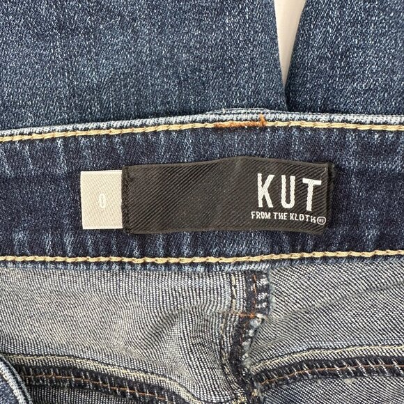 Kut From The Kloth Womens Frayed Denim Bermuda Shorts Size 0 - Picture 5 of 11